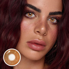 Amaretto Brown Coloured Contact Lenses - BEAUEYE (UK)