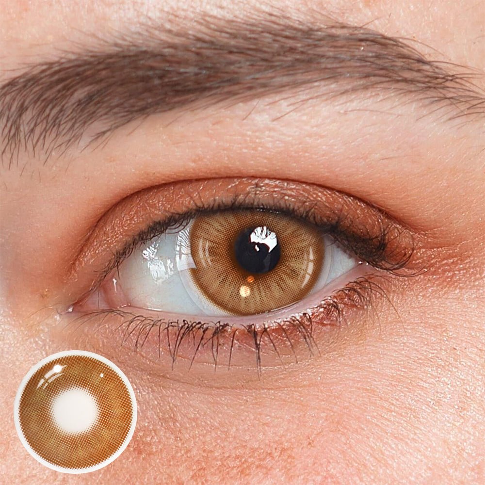 Amaretto Brown Coloured Contact Lenses - BEAUEYE (UK)