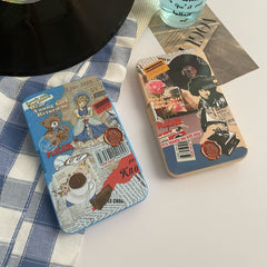 American Retro Young Girl Coloured Contact Lens Case - BEAUEYE (UK)