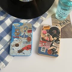 American Retro Young Girl Coloured Contact Lens Case - BEAUEYE (UK)