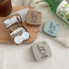 Balloon Line Puppy Colored Contact Lens Case - BEAUEYE (UK)