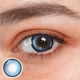 Bibab Blue Prescription Coloured Contact Lenses - BEAUEYE (UK)