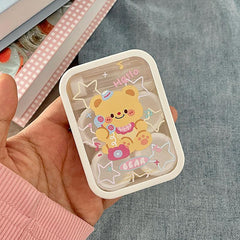 Blue Apron Bear Colored Contact Lens Case - BEAUEYE (UK)