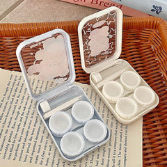 Blue Apron Bear Colored Contact Lens Case - BEAUEYE (UK)