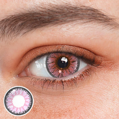 Vega Pink Prescription Coloured Contact Lenses