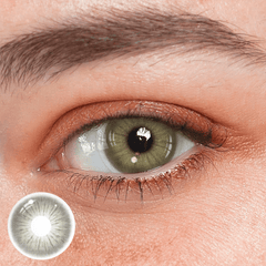 Claudina Oil Green Coloured Contact Lenses - BEAUEYE (UK)