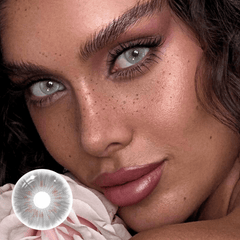 Clover Shining Gray Coloured Contact Lenses - BEAUEYE (UK)
