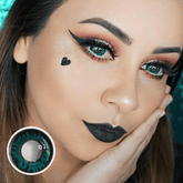 Cosplay Aqua Panther Green Coloured Contact Lenses - BEAUEYE (UK)