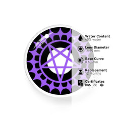 Cosplay Black Butler Covenant Purple Prescription Coloured Contact Lenses - BEAUEYE (UK)