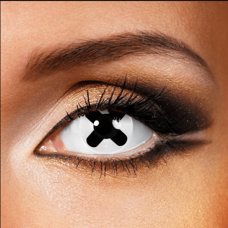 Cosplay Black Cross Coloured Contact Lenses - BEAUEYE (UK)