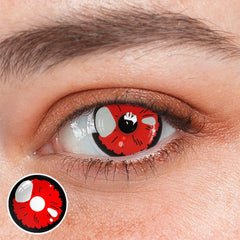 Cosplay Black Lobelia Red Coloured Contact Lenses - BEAUEYE (UK)