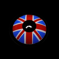 Cosplay Britain Flag Blue Coloured Contact Lenses - BEAUEYE (UK)