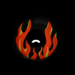 Cosplay Burning Flame Red Coloured Contact Lenses - BEAUEYE (UK)
