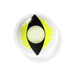 Cosplay Cat Eye Lash Yellow Coloured Contact Lenses - BEAUEYE (UK)