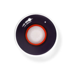 Cosplay Circle Line Black Red Coloured Contact Lenses - BEAUEYE (UK)