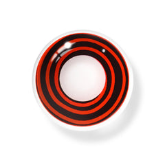 Cosplay Circle Line Curl Red Black Coloured Contact Lenses - BEAUEYE (UK)