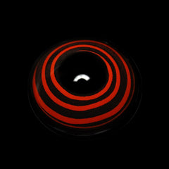 Cosplay Circle Line Curl Red Black Coloured Contact Lenses - BEAUEYE (UK)