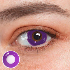 Cosplay Circle Line Purple Coloured Contact Lenses - BEAUEYE (UK)