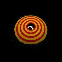 Cosplay Circle Line Red Yellow Coloured Contact Lenses - BEAUEYE (UK)