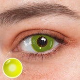 Cosplay Circle Line Yellow Coloured Contact Lenses - BEAUEYE (UK)