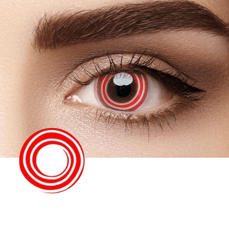Cosplay Circle Red Contact Lenses - BEAUEYE (UK)