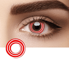Cosplay Circle Red Contact Lenses - BEAUEYE (UK)