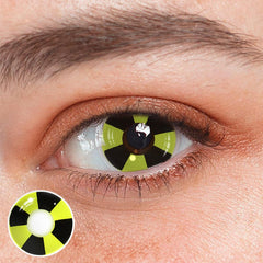 Cosplay Circus Light Yellow Coloured Contact Lenses - BEAUEYE (UK)