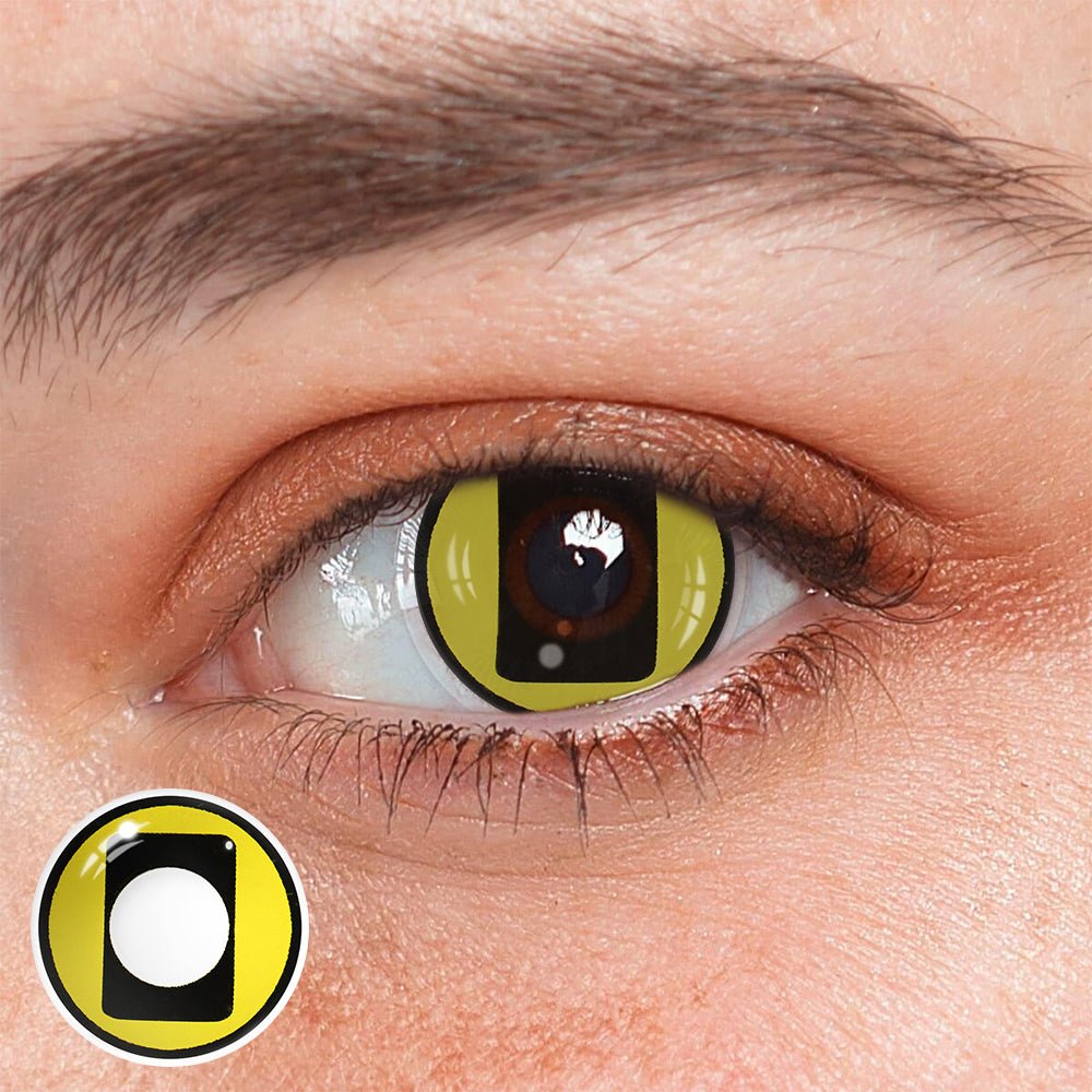 Cosplay Circus Yellow Coloured Contact Lenses - BEAUEYE (UK)