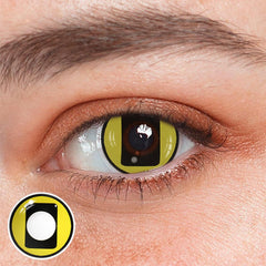 Cosplay Circus Yellow Coloured Contact Lenses - BEAUEYE (UK)