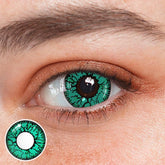 Cosplay Crack Green Coloured Contact Lenses - BEAUEYE (UK)