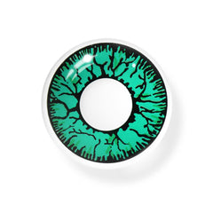 Cosplay Crack Green Coloured Contact Lenses - BEAUEYE (UK)