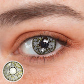 Cosplay Crack Yellow Gray Coloured Contact Lenses - BEAUEYE (UK)