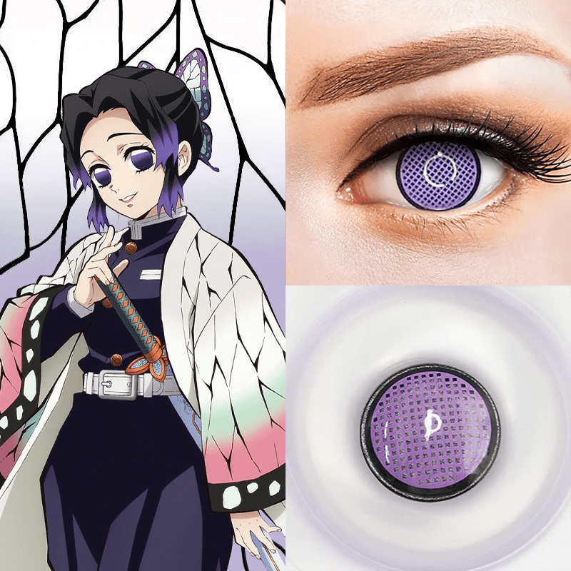 Cosplay Demon Slayer Kochou Shinobu Purple Coloured Contact Lenses - BEAUEYE (UK)