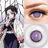 Cosplay Demon Slayer Kochou Shinobu Purple Coloured Contact Lenses - BEAUEYE (UK)