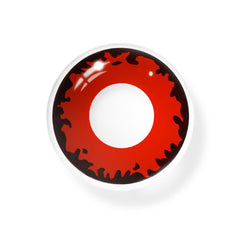 Cosplay Demonlord Mammon Red Coloured Contact Lenses - BEAUEYE (UK)