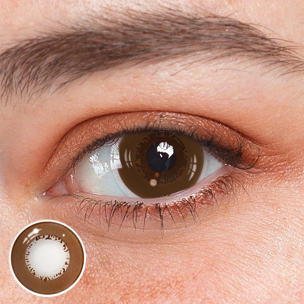 Cosplay Element Dark Brown Prescription Coloured Contact Lenses - BEAUEYE (UK)