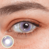 Cosplay Gold Rim Purple Coloured Contact Lenses - BEAUEYE (UK)