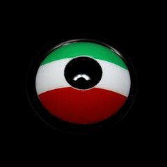 Cosplay Italian Flag Green Coloured Contact Lenses - BEAUEYE (UK)