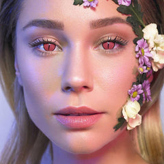 Cosplay KamadoNezuko Rose Coloured Contact Lenses - BEAUEYE (UK)