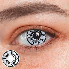 Cosplay NARUTO Byakugan Black Coloured Contact Lenses - BEAUEYE (UK)