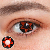Cosplay NARUTO Uchiha Sasuke Shalingan Red Prescription Coloured Contact Lenses - BEAUEYE (UK)