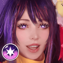 Cosplay Oshi No Ko Hoshino Ai Violet Coloured Contact Lenses - BEAUEYE (UK)