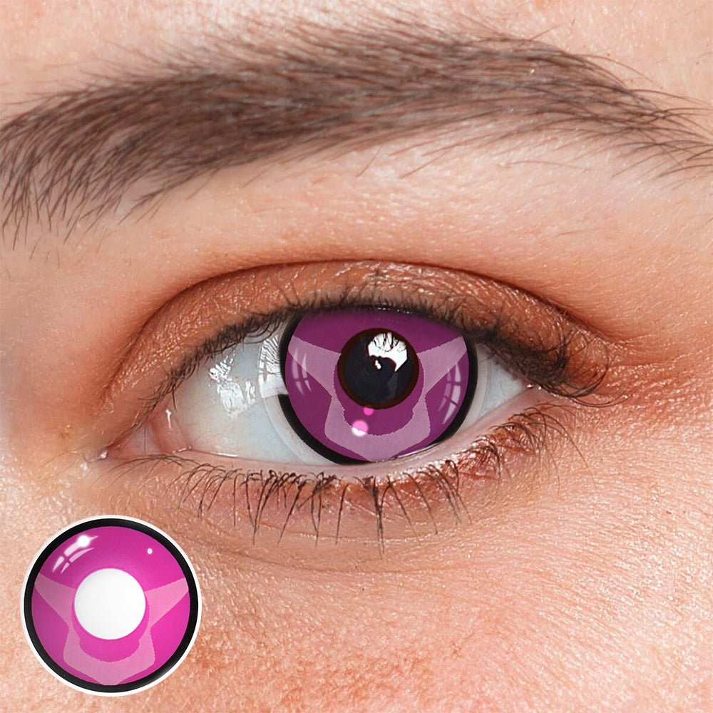 Cosplay Pink Love Dark Pink Coloured Contact Lenses - BEAUEYE (UK)