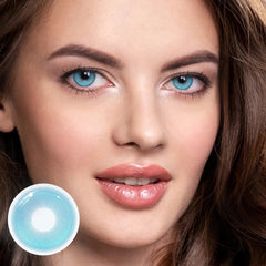 Cosplay Pudding Blue Coloured Contact Lenses - BEAUEYE (UK)