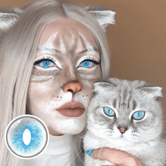 Cosplay Ragdoll Cat Blue Coloured Contact Lenses - BEAUEYE (UK)