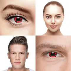 Cosplay Sharingan Red Coloured Contact Lenses - BEAUEYE (UK)