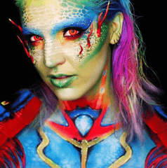 Cosplay Sith Eye red Coloured Contact Lenses - BEAUEYE (UK)