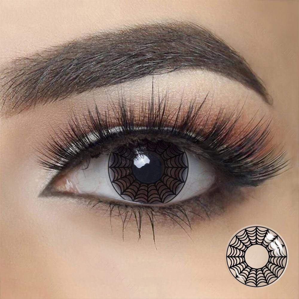 Cosplay Spider Black Coloured Contact Lenses - BEAUEYE (UK)