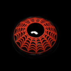 Cosplay SpiderWeb Dark Red Coloured Contact Lenses - BEAUEYE (UK)