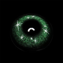 Cosplay Star Eyes Green Coloured Contact Lenses - BEAUEYE (UK)